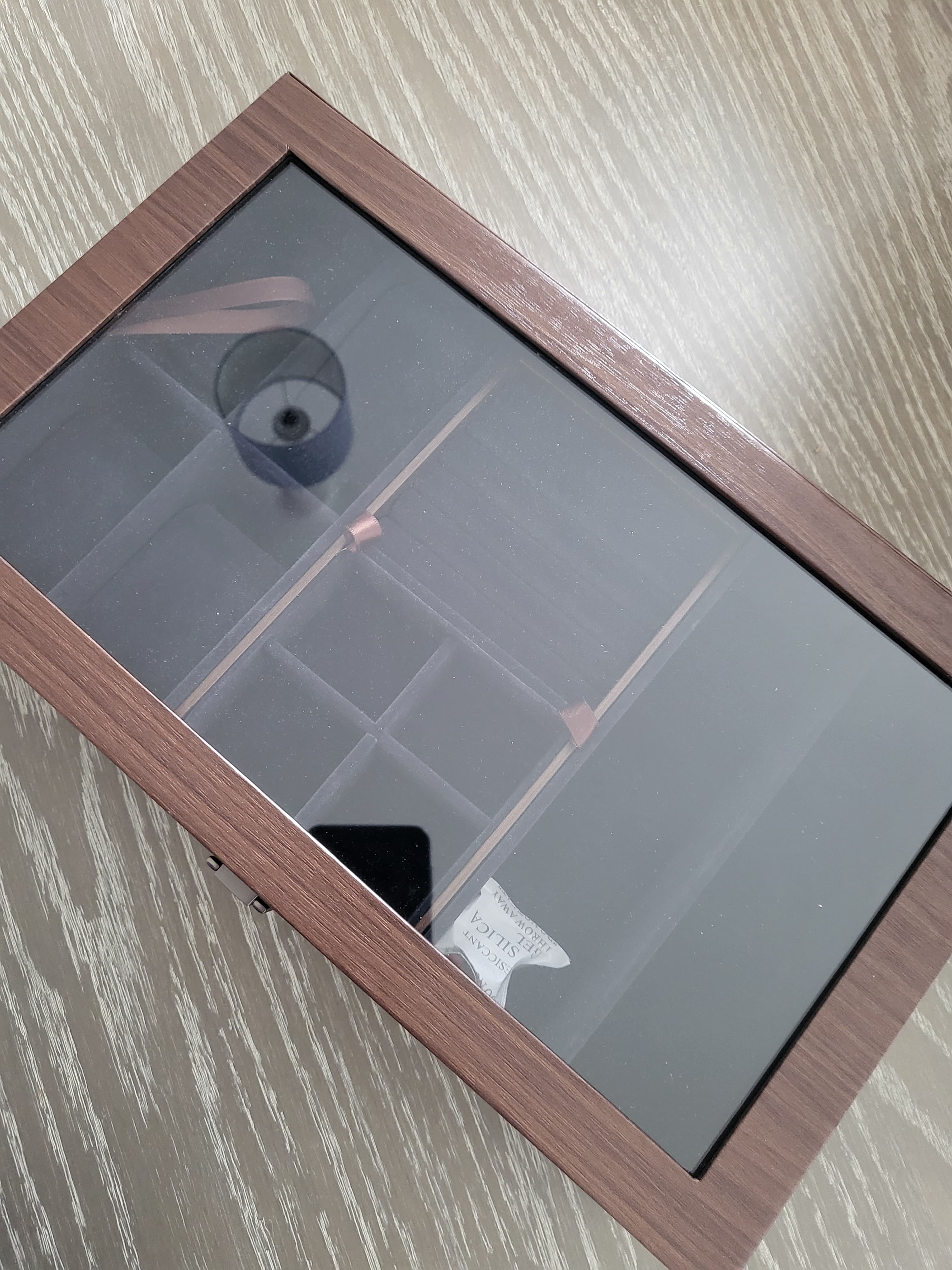 4 Slot Watch Box with Jewellery tray